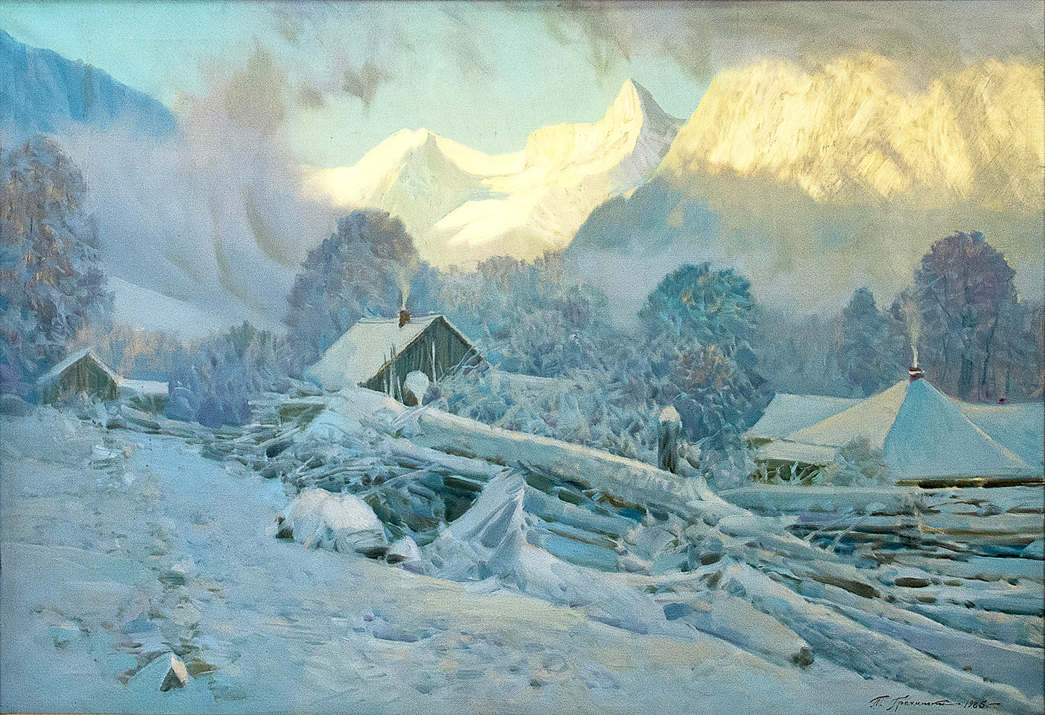 Выставка «Зимнее настроение в пейзажах П.М. Гречишкина»