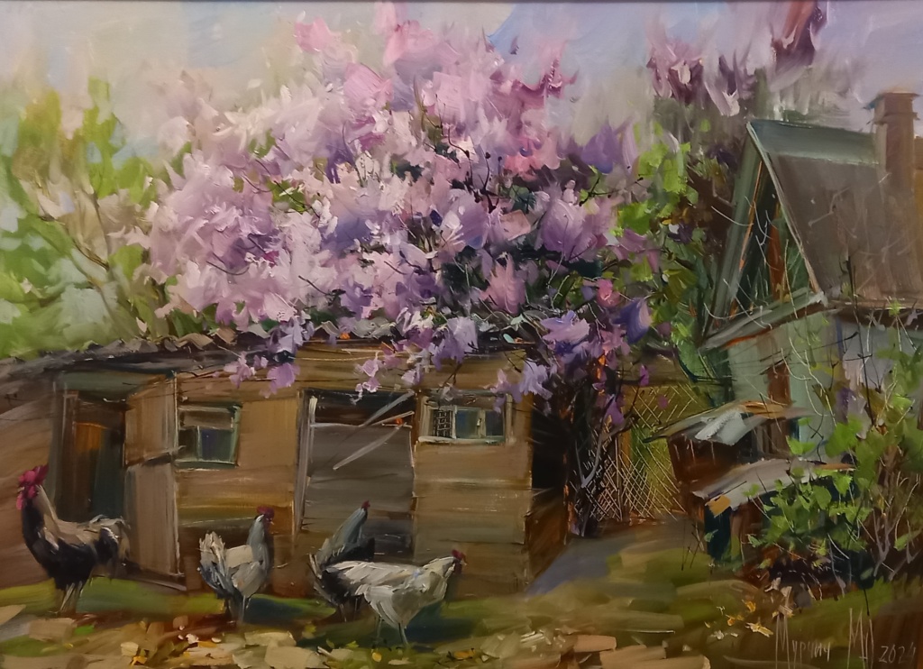 10 На птичьем дворе. Холст масло; 50х70 (1).jpg