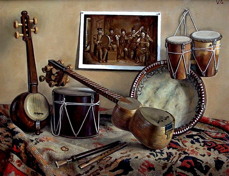 Натюрморт Тбилисская мелодия. Художник Джованни Вепхвадзе Тбилиси 2007.jpg