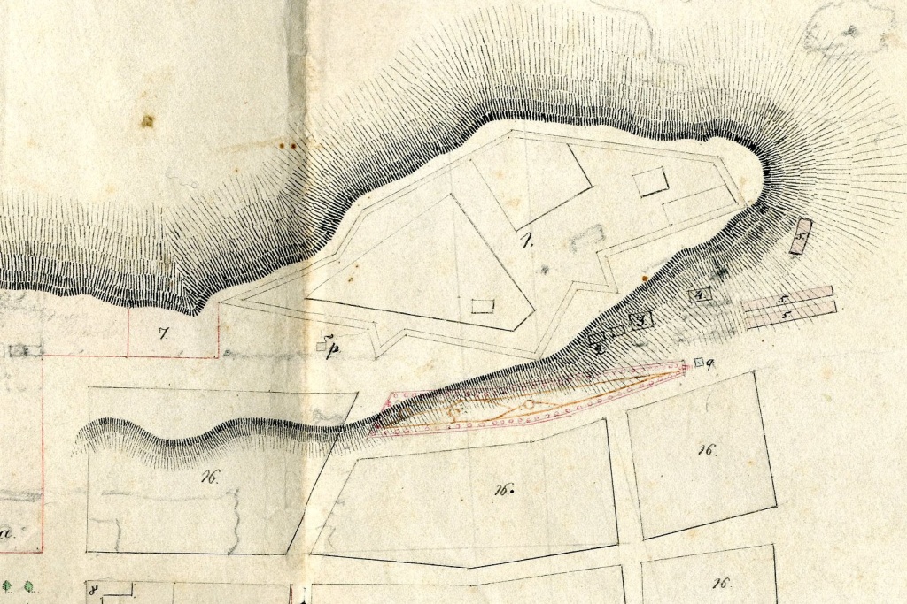 1а Проект бульвара. Фрагмент плана Ставрополя 1835-1837 гг. Из фондов ГАСКа.jpg