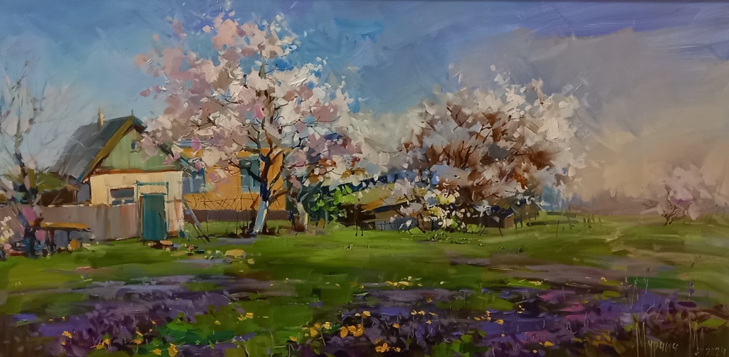 08 Сады цветут. Холст масло; 40х80 (1).jpg