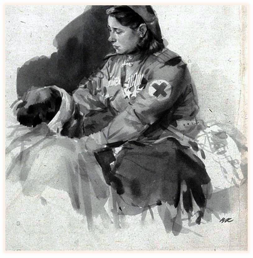 3. В.С. Климашин Ласковые руки. 1945 г..jpg