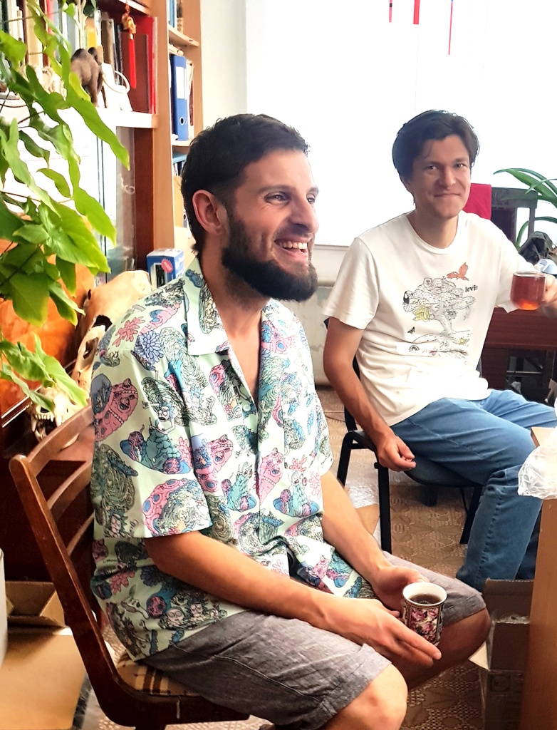 Палеонтолог Дмитрий Горшков в гостях у отдела природы.jpg