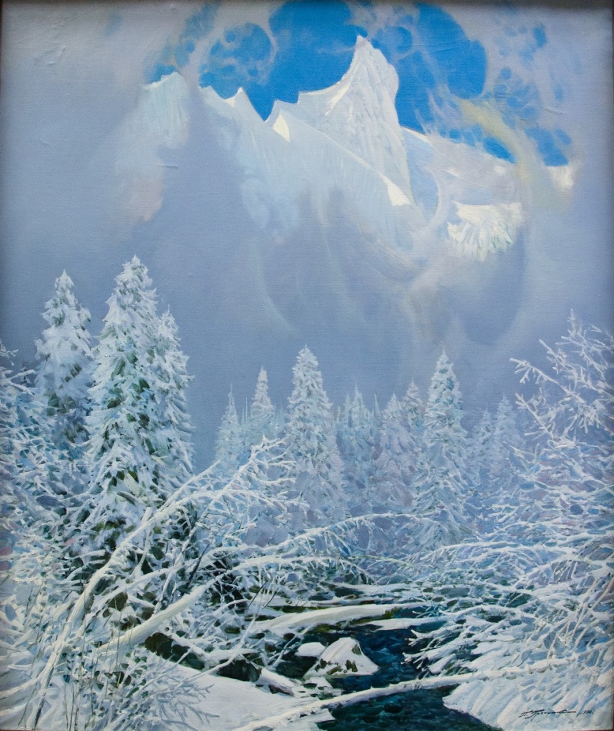 05 Домбайская фантазия. 1990 год. 161х135 см. Холст масло.jpg